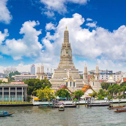 Bangkok Wat Arun Tapınağı ve Chao Phraya Nehri