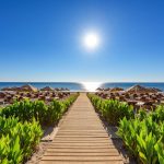 La Marquise resort plajı, Ege deniz manzarası