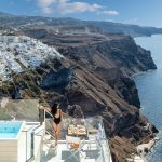 Mythical Blue Santorini Deluxe suite caldera manzaralı