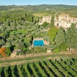 San Sano Chianti köyü manzarası