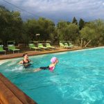 Villa Guarnaschelli havuzda yüzme