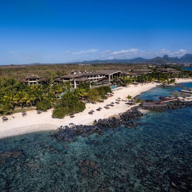 InterContinental Mauritius Resort Balaclava Fort havadan görünüm, sahil ve havuz