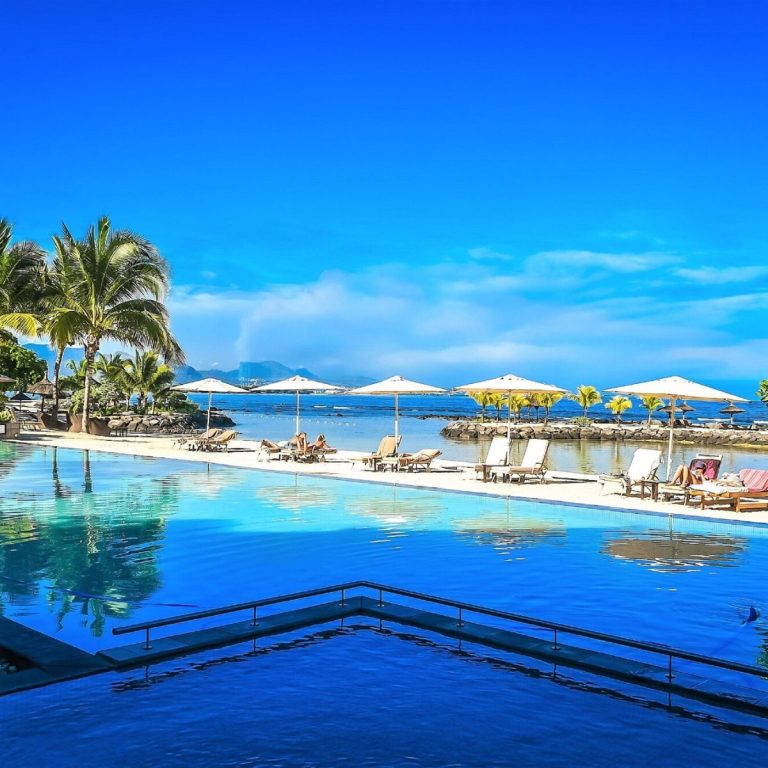 InterContinental Mauritius Resort Balaclava Fort havadan resort ve okyanus