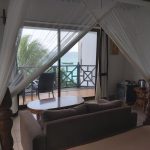 Langi Langi yatak odası, deniz manzaralı pencere, Nungwi Zanzibar
