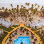 SBH Kilindini tesis kuşbakışı, havuz ve bahçe, Zanzibar
