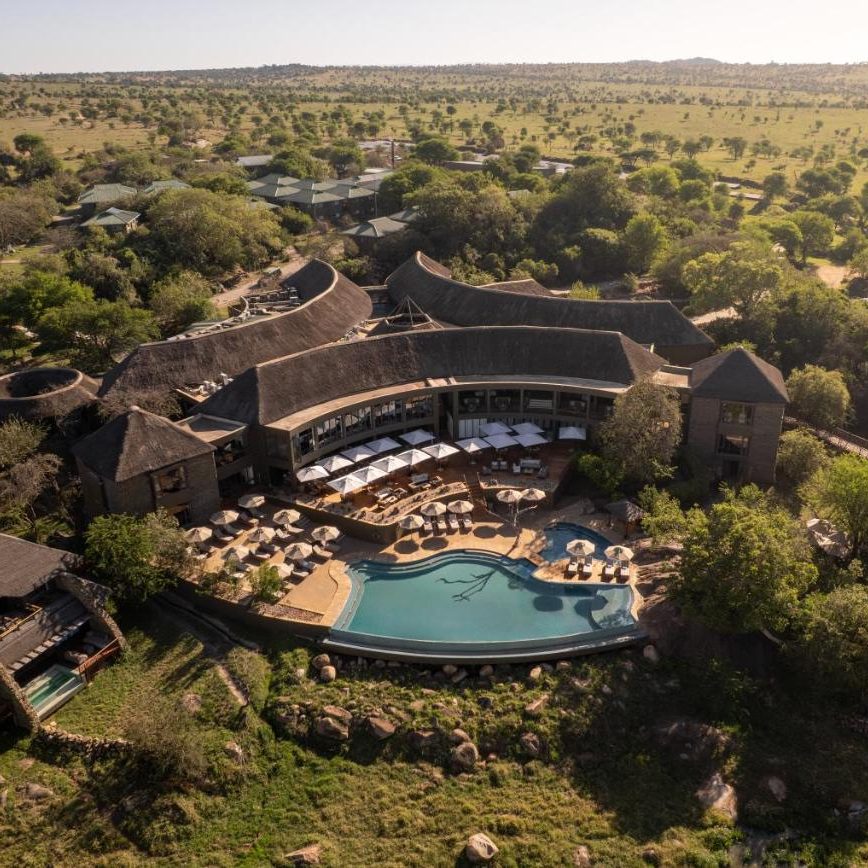 Four Seasons Serengeti lodge ve savana, Tanzanya Safari Turu