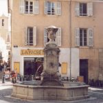 Provence turu, Aix en Provence Fountain Oct 2001