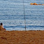 Barcelona Barceloneta plajı ve Akdeniz