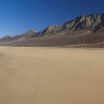 Fuerteventura Cofete plajı ve dağlar