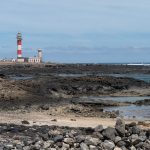 Fuerteventura El Toston deniz feneri ve kıyı