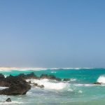 Fuerteventura Isla de Lobos turkuaz koyu