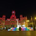 Madrid Cibeles Sarayı ve çeşmesi gece aydınlatmasıyla, Madrid Yılbaşı Turu