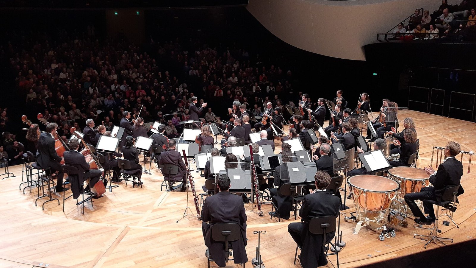 Konser salonu sahnesinde orkestra düzeni