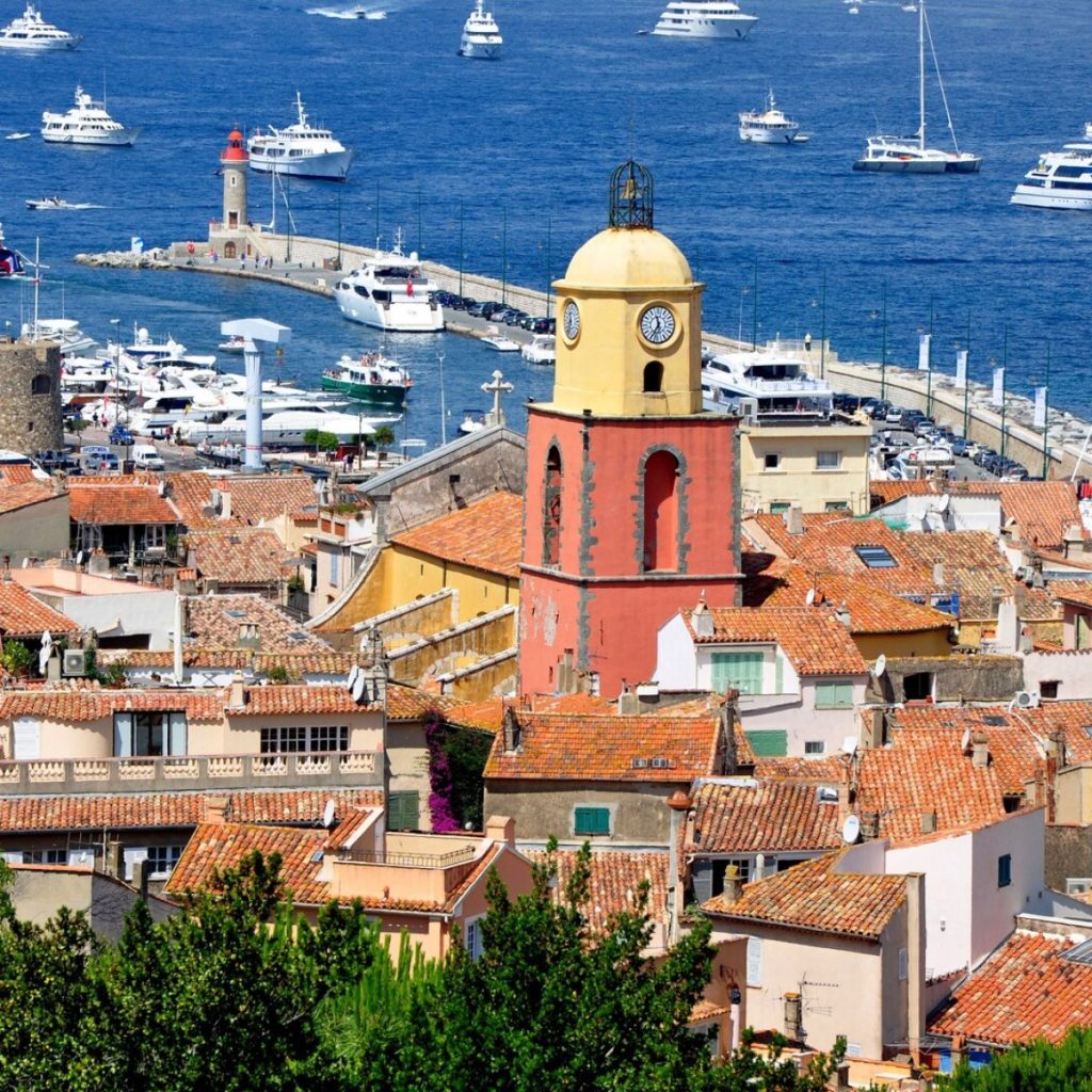 Saint tropez limani yatlar eski kasaba