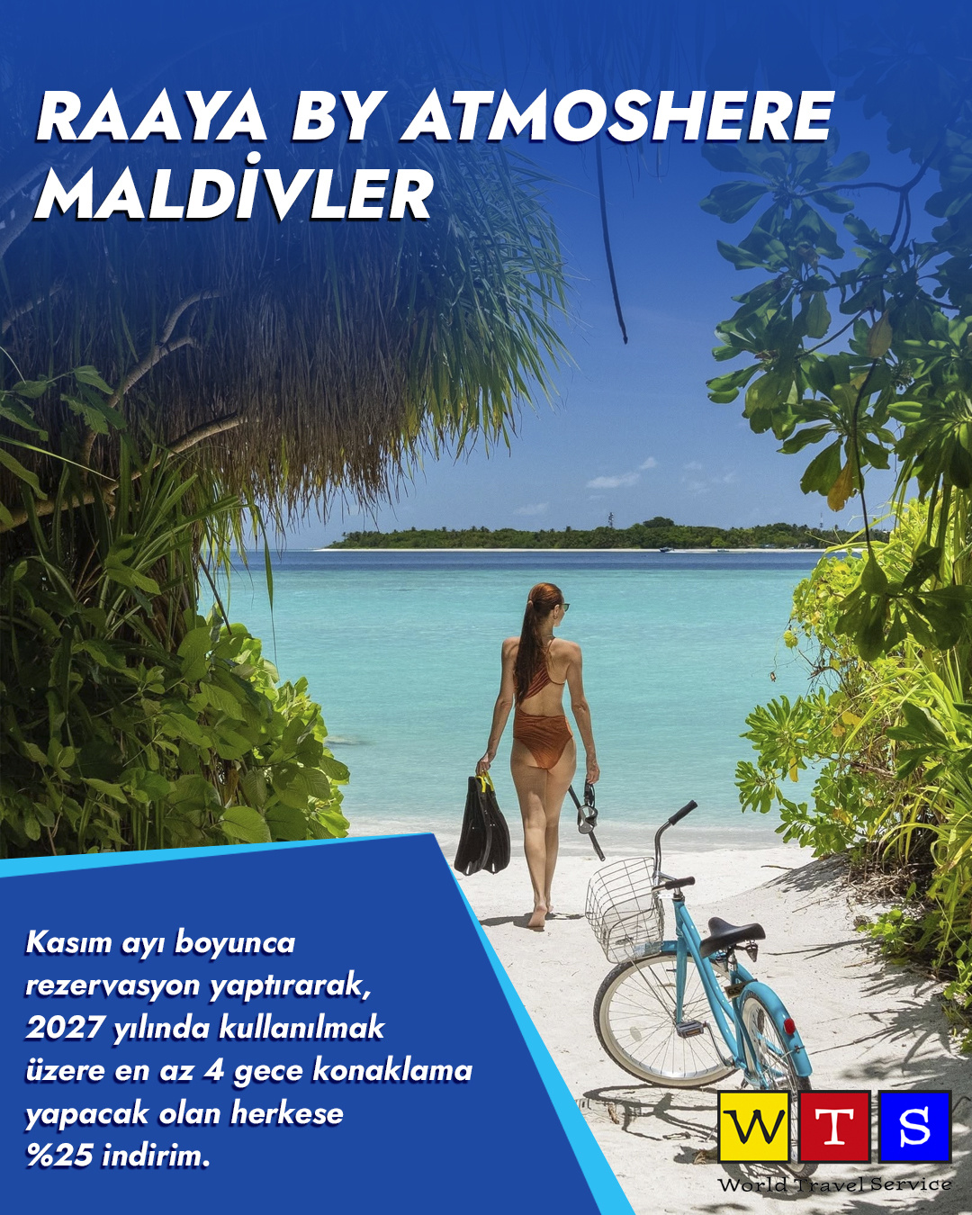 Raaya by Atmosphere Maldivler Kasım rezervasyonlarına özel yüzde 25 indirim fırsatı
