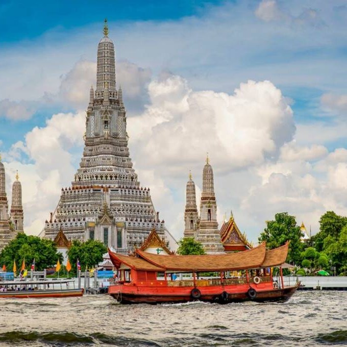 Bangkok Wat Arun Tapınağı ve Chao Phraya Nehri